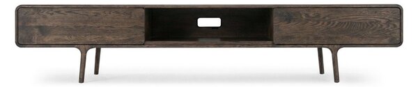 Barna tölgyfa TV-állvány 220x45x45 cm Fawn – Gazzda