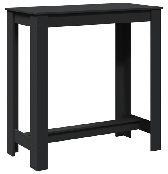 Fekete szerelt fa bárasztal 102 x 50 x 103,5 cm