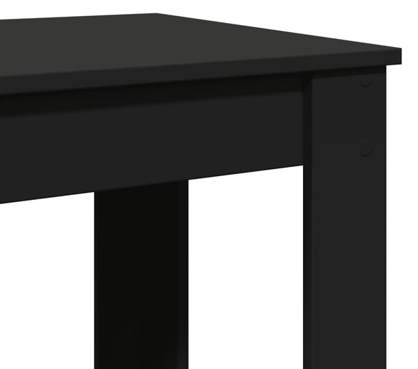 Fekete szerelt fa bárasztal 102 x 50 x 103,5 cm