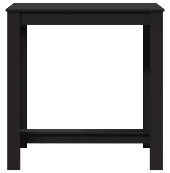 Fekete szerelt fa bárasztal 102 x 50 x 103,5 cm