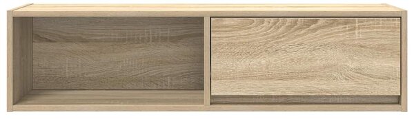 Sonoma tölgy színű szerelt fa TV-szekrény 100x31x25,5cm
