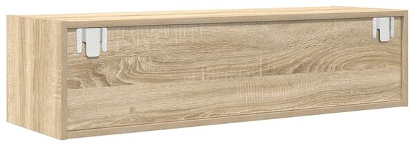 Sonoma tölgy színű szerelt fa TV-szekrény 100x31x25,5cm