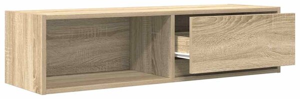 Sonoma tölgy színű szerelt fa TV-szekrény 100x31x25,5cm