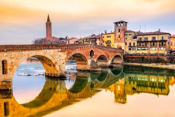 Nem szőtt fotótapéta ponte di pietra 375 x 250 cm