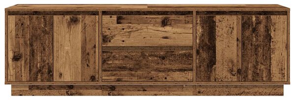 Antik fa színű TV-szekrény LED-lámpákkal 160,5x41x50 cm