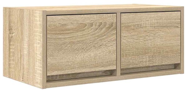2 db sonoma tölgy színű szerelt fa TV-szekrény 60x31x25,5 cm