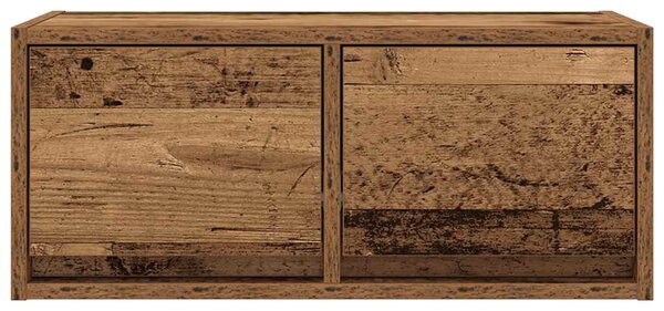 Antik fa színű szerelt fa TV-szekrény 60x31x25,5 cm