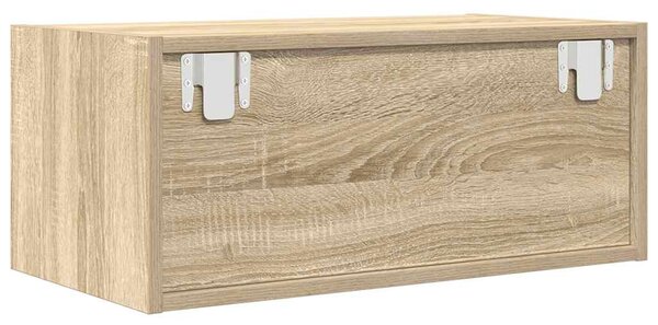 2 db sonoma tölgy színű szerelt fa TV-szekrény 60x31x25,5 cm