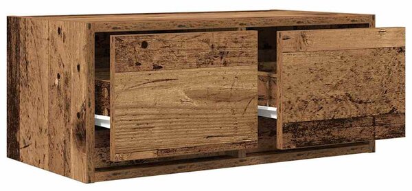 Antik fa színű szerelt fa TV-szekrény 60x31x25,5 cm