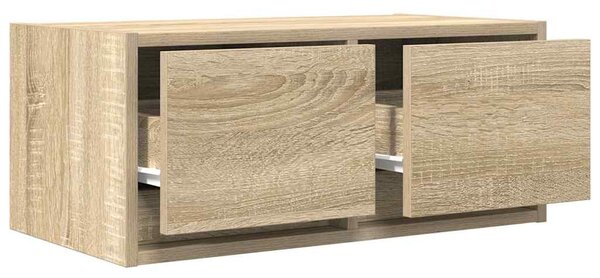 2 db sonoma tölgy színű szerelt fa TV-szekrény 60x31x25,5 cm
