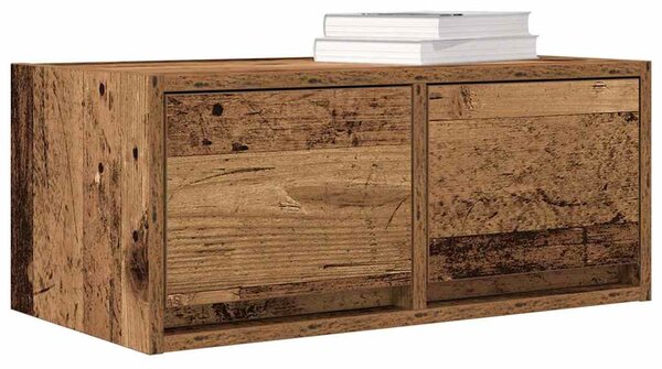 Antik fa színű szerelt fa TV-szekrény 60x31x25,5 cm
