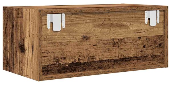 Antik fa színű szerelt fa TV-szekrény 60x31x25,5 cm