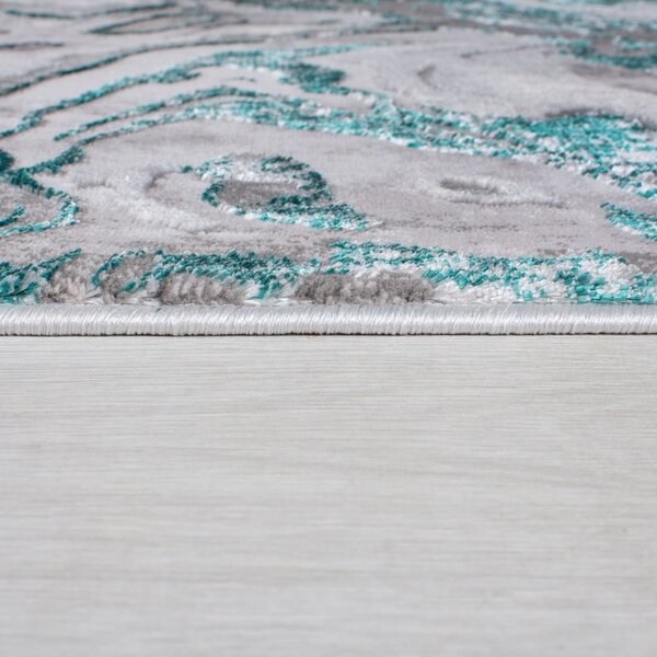 Szürke-türkiz szőnyeg 80x150 cm Marbled – Flair Rugs