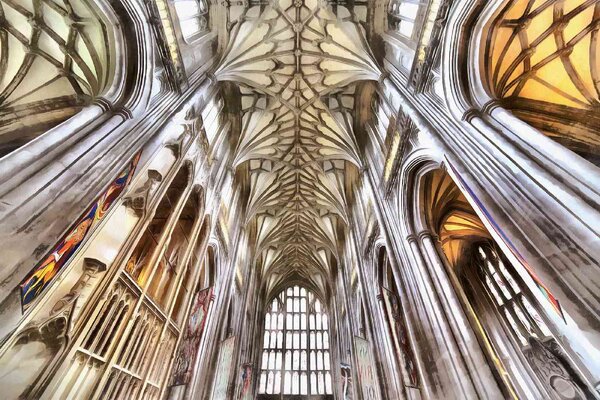 Nem szőtt fotótapéta winchester katedrális 375 x 250 cm