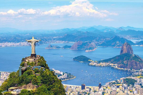 Nem szőtt fotótapéta kilátás rio de janeiróra 375 x 250 cm