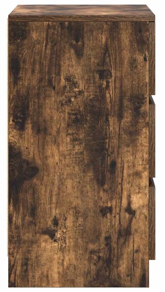 Füstölt tölgy éjjeliszekrény 3 fiókkal 39x35x65 cm