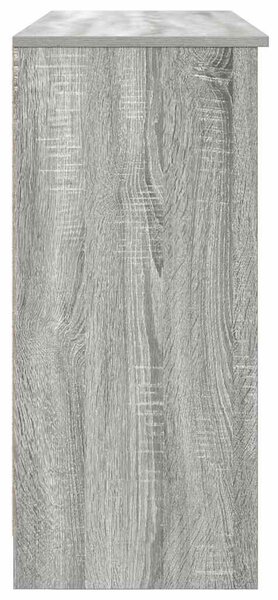 Szürke sonoma szerelt fa tálalószekrény fiókos 101x35x76 cm