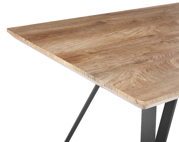 Étkezőasztal UPTON Világosbarna 140 cm 80 cm