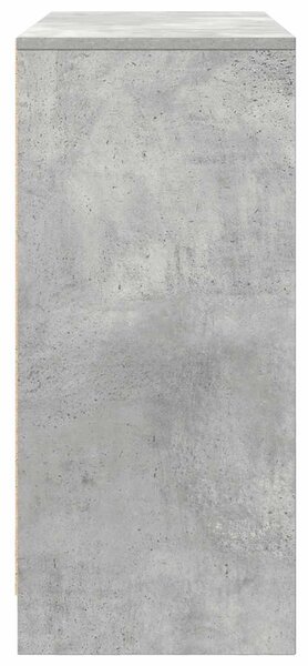 Betonszürke szerelt fa tálalószekrény 85x34x76 cm