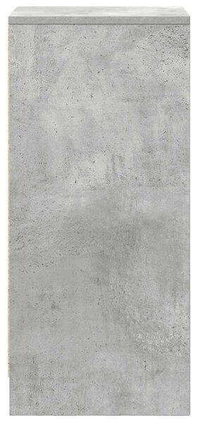 Betonszürke szerelt fa tálalószekrény 29,5x34x76 cm