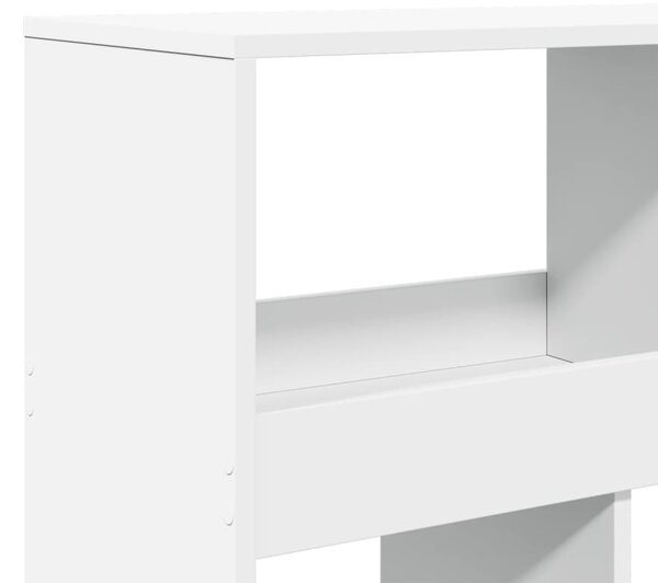 Fehér szerelt fa könyvespolc 100 x 33 x 187,5 cm