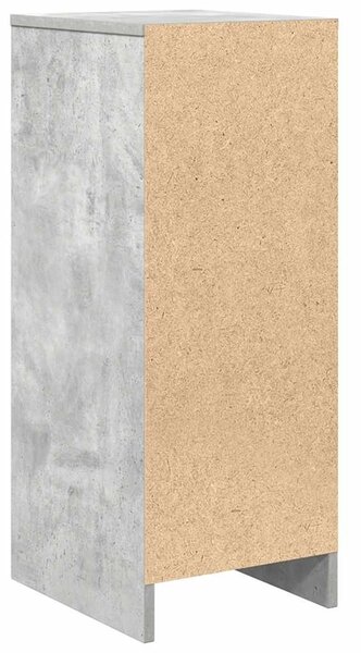 Betonszürke szerelt fa tálalószekrény 29,5x34x76 cm
