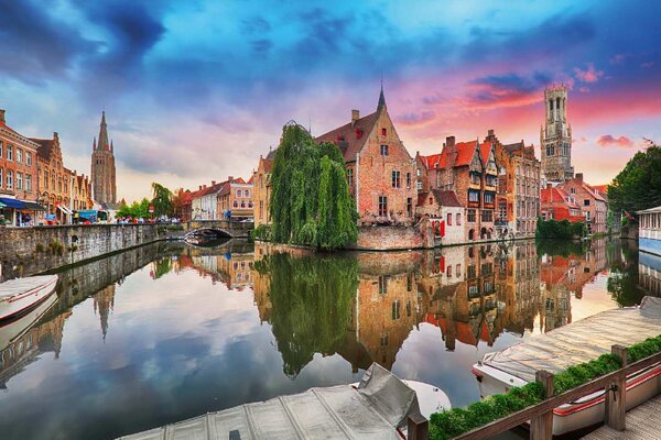 Nem szőtt fotótapéta brugge, belgium 375 x 250 cm