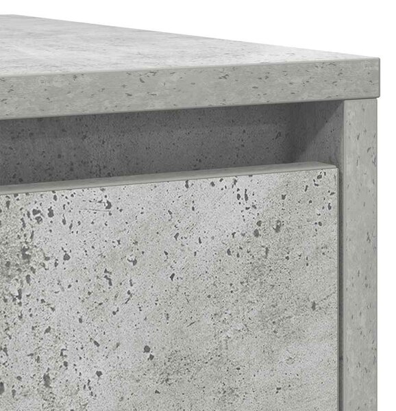 Betonszürke szerelt fa tálalószekrény 29,5x34x76 cm