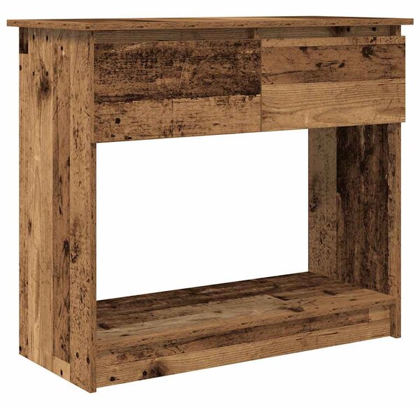 Antik fa konzolasztal fiókokkal 85,5x38,5x74,5 cm