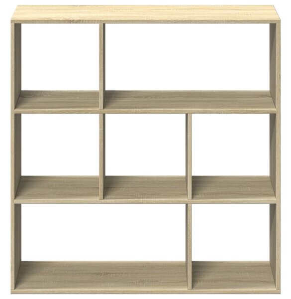 Sonoma tölgy szerelt fa elválasztó könyvespolc 102x29x103,5 cm