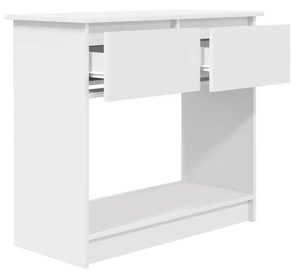 Fehér konzolasztal fiókokkal 85,5x38,5x74,5 cm