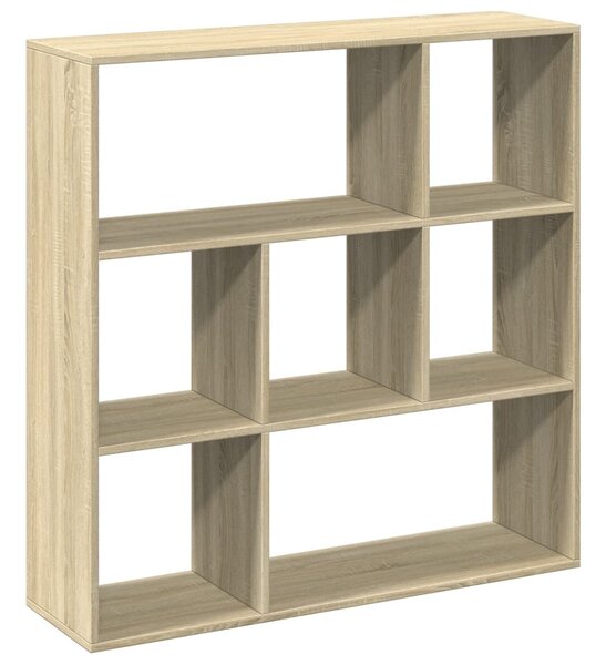 Sonoma tölgy szerelt fa elválasztó könyvespolc 102x29x103,5 cm
