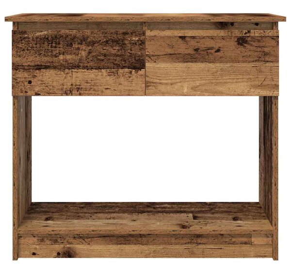 Antik fa konzolasztal fiókokkal 85,5x38,5x74,5 cm