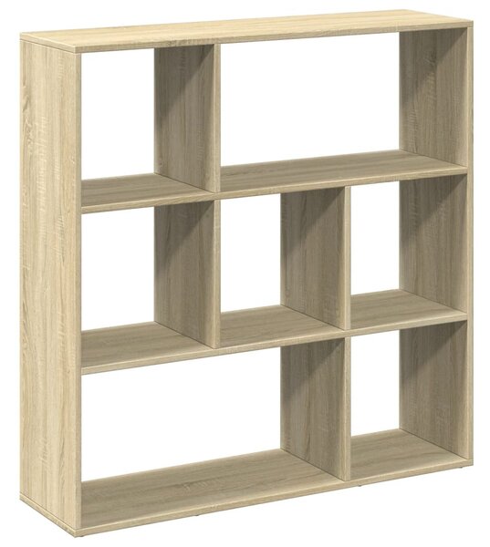 Sonoma tölgy szerelt fa elválasztó könyvespolc 102x29x103,5 cm