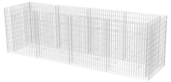 Acél gabion magaságyás 360 x 90 x 100 cm