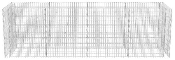 Acél gabion magaságyás 360 x 90 x 100 cm