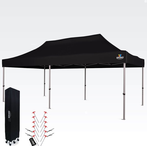 Kerti sátor 3x6m - Fekete