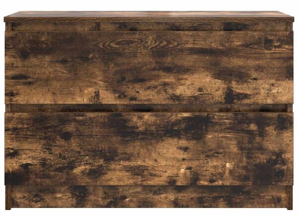 Füstös tölgy színű szerelt fa TV-szekrény 80x35x54 cm