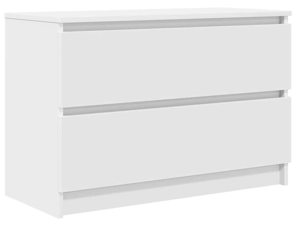 Fehér szerelt fa TV-szekrény 80x35x54 cm