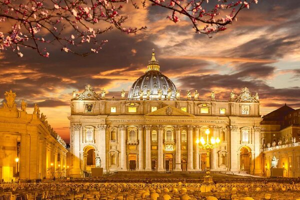 Nem szőtt fotótapéta szent péter-bazilika iv. 375 x 250 cm