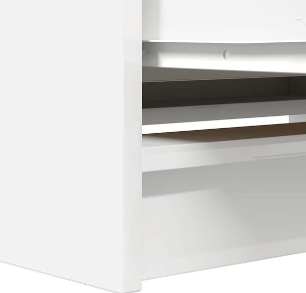 Fehér szerelt fa TV-szekrény 80x35x54 cm