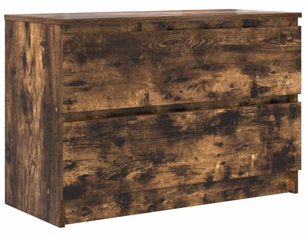 Füstös tölgy színű szerelt fa TV-szekrény 80x35x54 cm