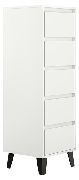 Komód, fehér, BOGAN 5S40