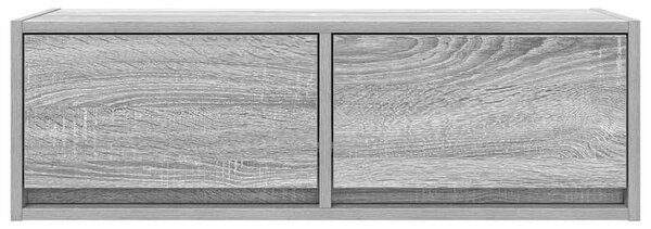 2 db szürke sonoma szerelt fa fali TV-szekrény 80x31x25,5 cm