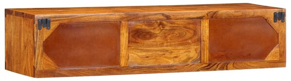 Tömör akácfa többszínű TV-szekrény 100x30x22