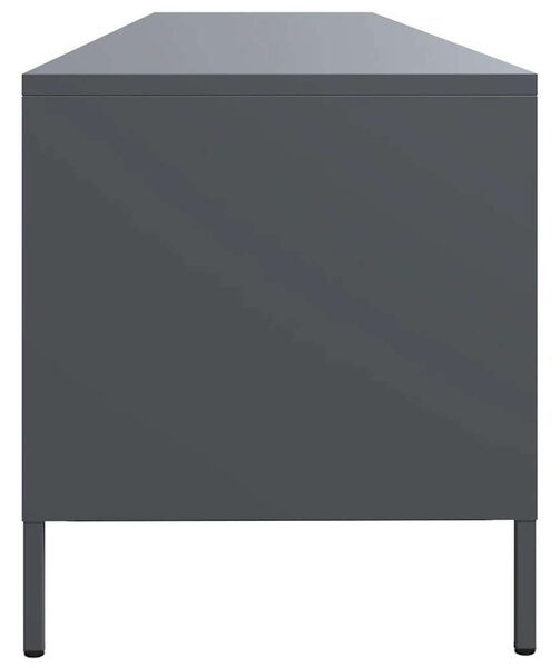 Antracitszürke hidegen hengerelt acél TV-szekrény 202x39x43,5cm