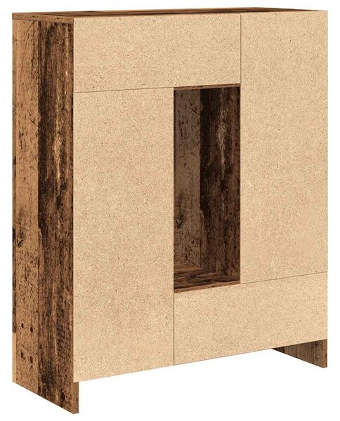 Antik fa komód fiókokkal és ajtókkal 73x31x90 cm