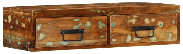 Tömör újrahasznosított falra szerelhető TV-szekrény 80x30x19 cm