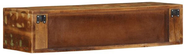 Tömör újrahasznosított falra szerelhető TV-szekrény 80x30x19 cm