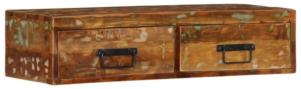 Tömör újrahasznosított falra szerelhető TV-szekrény 80x30x19 cm
